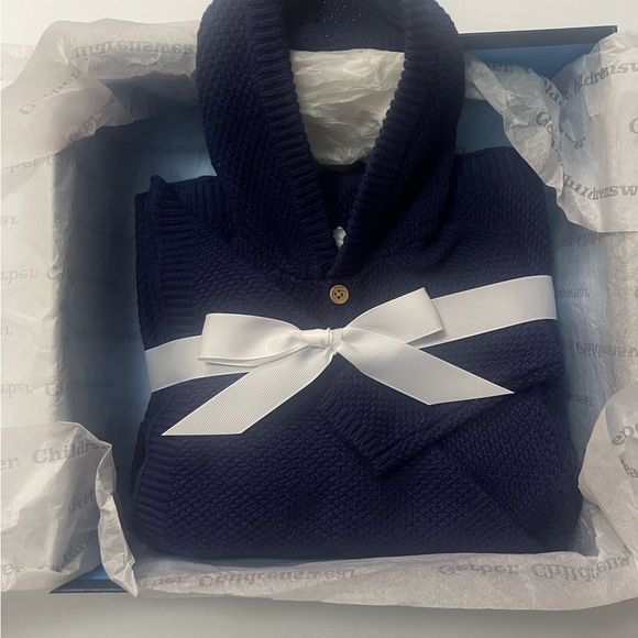 Gerber Baby Boy or Girl Unisex Ear Knit Hooded Outfit Set, (Newborn- 0-3 Months) - Picture 7 of 12